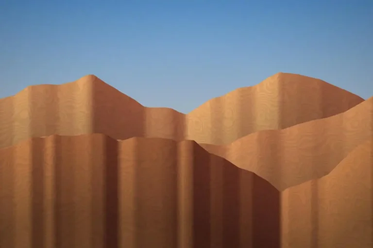 Dunes de sable sculptées par le vent au soleil